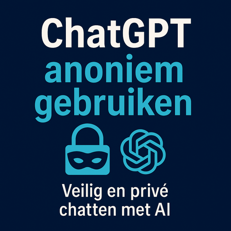 ChatGPT anoniem gebruiken