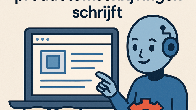 AI productomschrijvingen schrijven